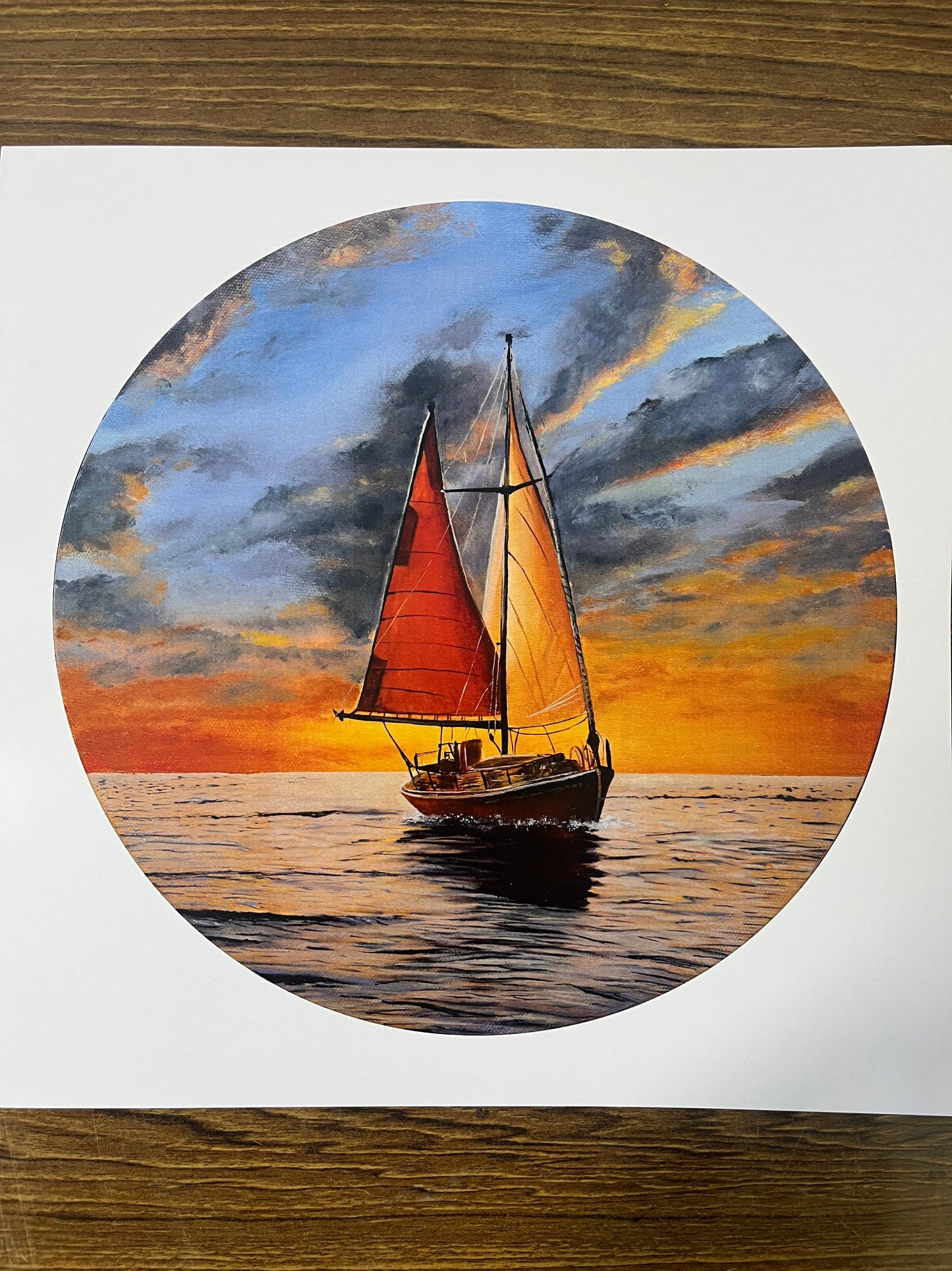 Crimson Sails Print